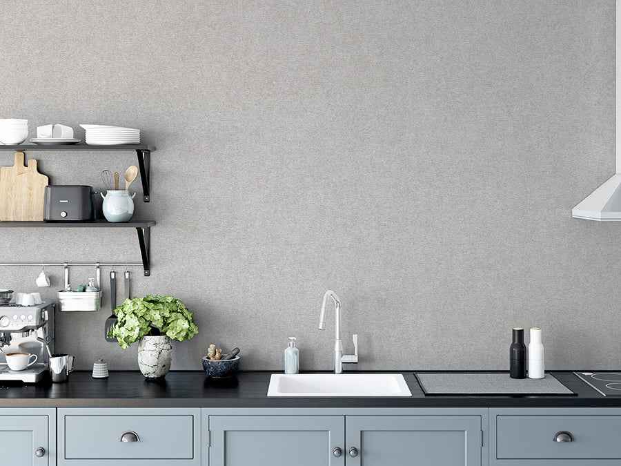 Monty Grey Faux Fabric Wallpaper - York Wallcoverings - AH532503 - York Wallcoverings Wallpaper