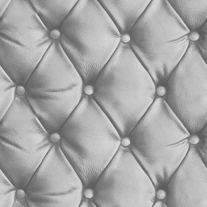 Ella Silver Tufted Wallpaper - York Wallcoverings - AH618104