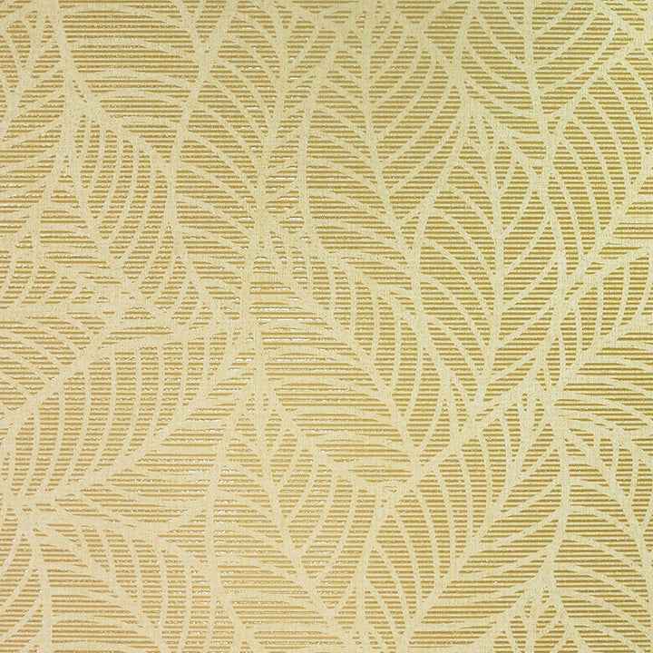 Mavis Mustard Leaf Wallpaper - York Wallcoverings - AH692506