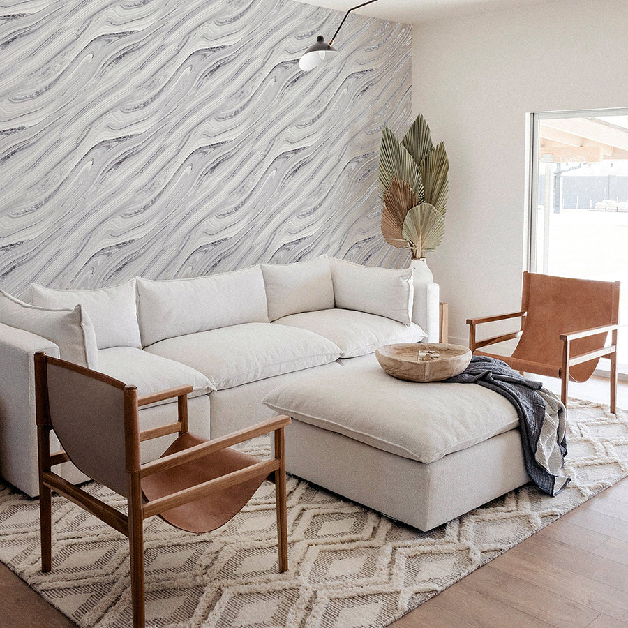 nellie-silver-stone-wallpaper-york-wallcoverings-ah692605 - York Wallcoverings Wallpaper