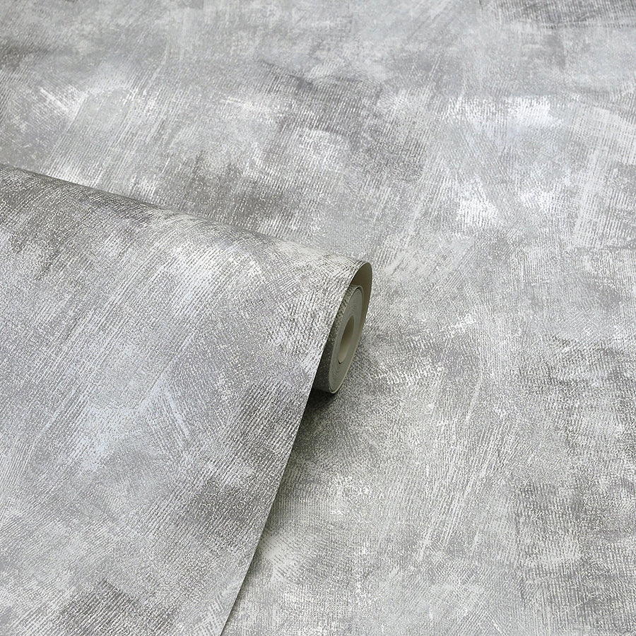 barney-grey-brushed-strokes-wallpaper-york-wallcoverings-ah904405 - York Wallcoverings Wallpaper