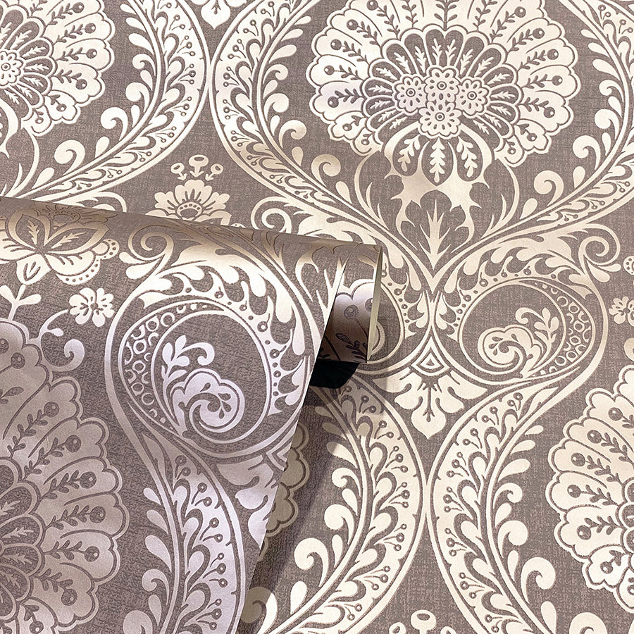 berenice-rose-gold-luxe-wallpaper-york-wallcoverings-ah906605 - York Wallcoverings Wallpaper