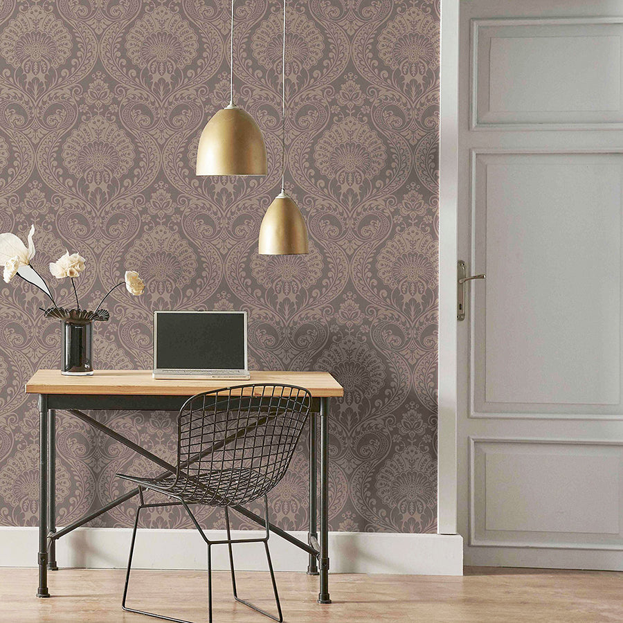 berenice-rose-gold-luxe-wallpaper-york-wallcoverings-ah906605 - York Wallcoverings Wallpaper