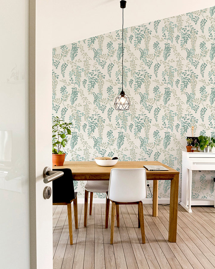 manami-green-wisteria-wallpaper-york-wallcoverings-ah907005 - York Wallcoverings Wallpaper