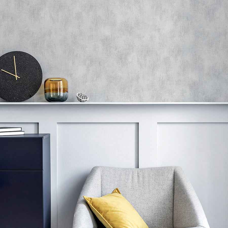 Victor Grey Plaster Wallpaper - York Wallcoverings - AH908905 - York Wallcoverings Wallpaper