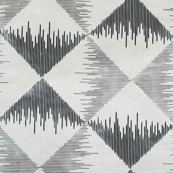 Reuben Grey Ikat Wallpaper - York Wallcoverings - AH909401