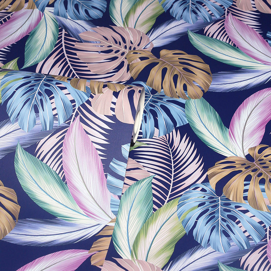vivette-multicolor-hot-tropic-wallpaper-york-wallcoverings-ah909409 - York Wallcoverings Wallpaper