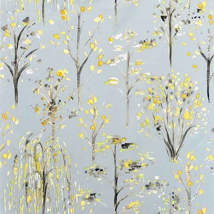 Mayumi Yellow Birch Grove Wallpaper - York Wallcoverings - AH909503 - York Wallcoverings Wallpaper