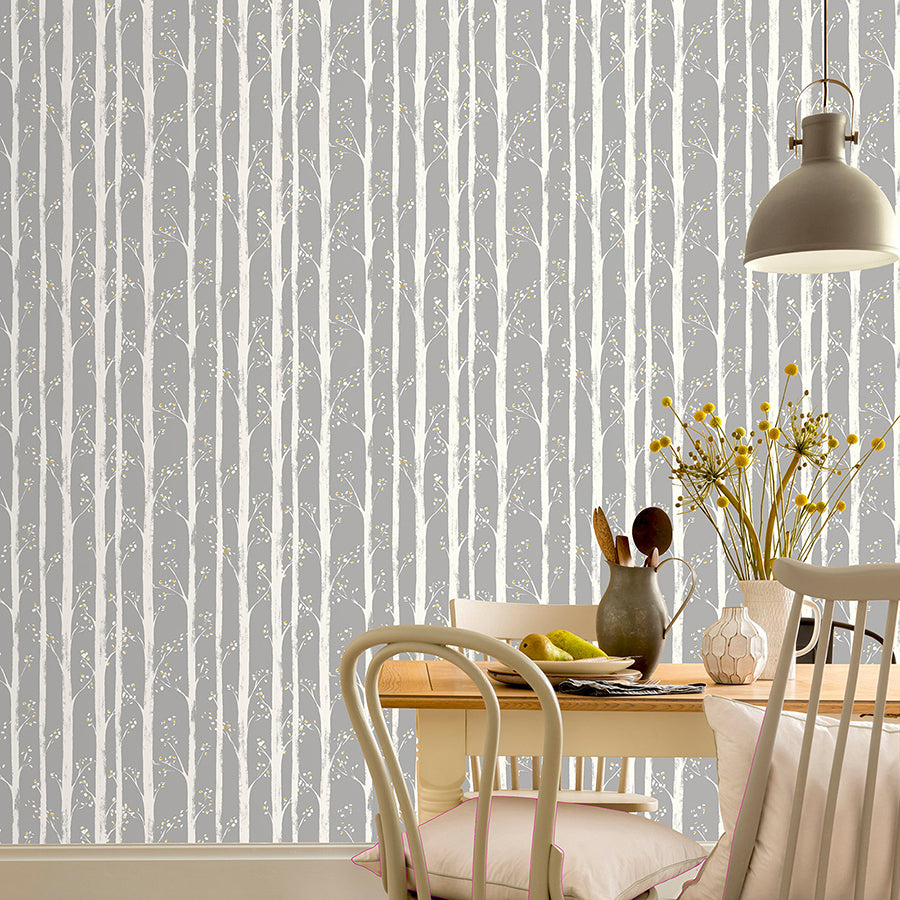 florence-grey-forest-wallpaper-york-wallcoverings-ah909504 - York Wallcoverings Wallpaper