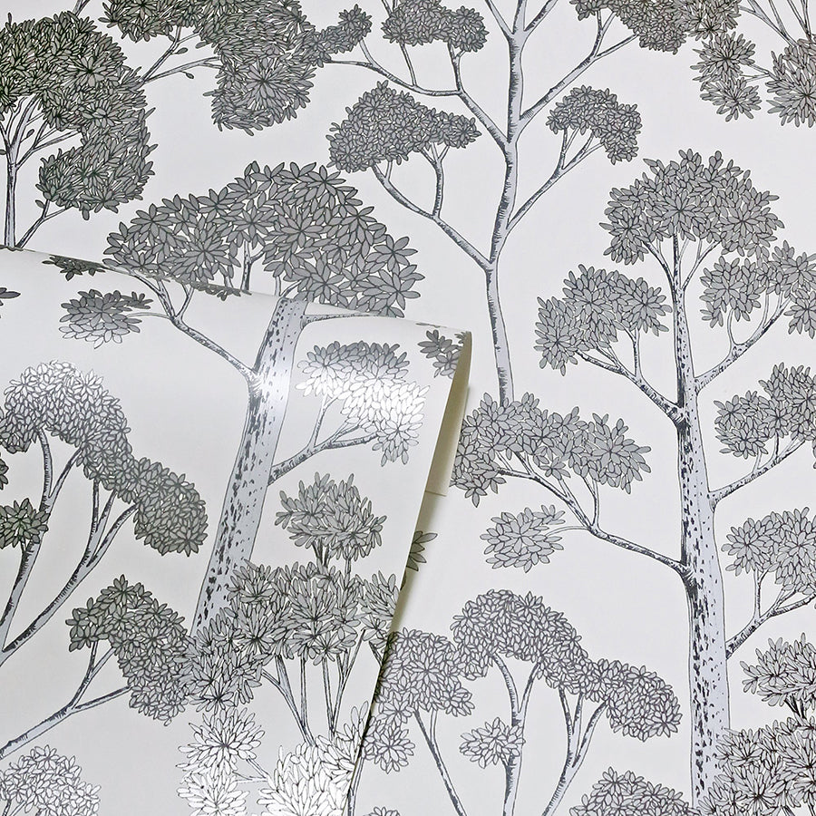 blanche-silver-trees-wallpaper-york-wallcoverings-ah909505 - York Wallcoverings Wallpaper