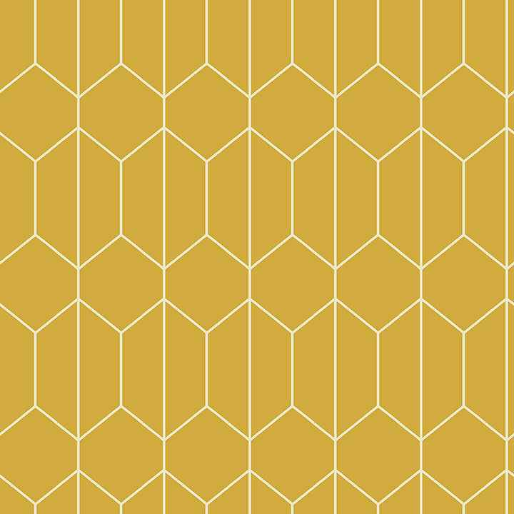 Orson Yellow Trellis Wallpaper - York Wallcoverings - AH909701