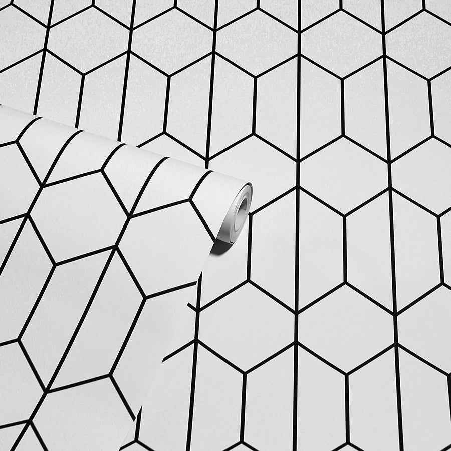 Orson White Trellis Wallpaper - York Wallcoverings - AH909703 - York Wallcoverings Wallpaper