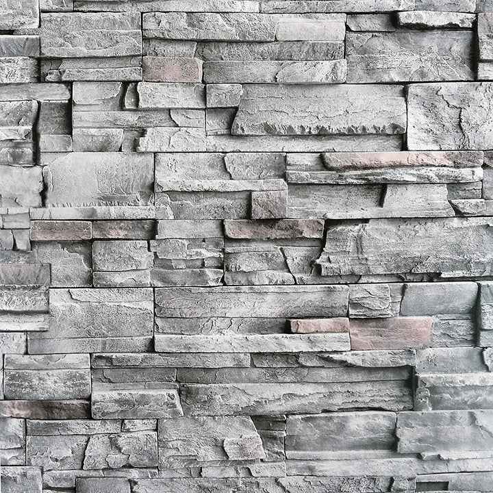Cornell Grey Slate Wall Wallpaper - York Wallcoverings - AH909704 - York Wallcoverings Wallpaper