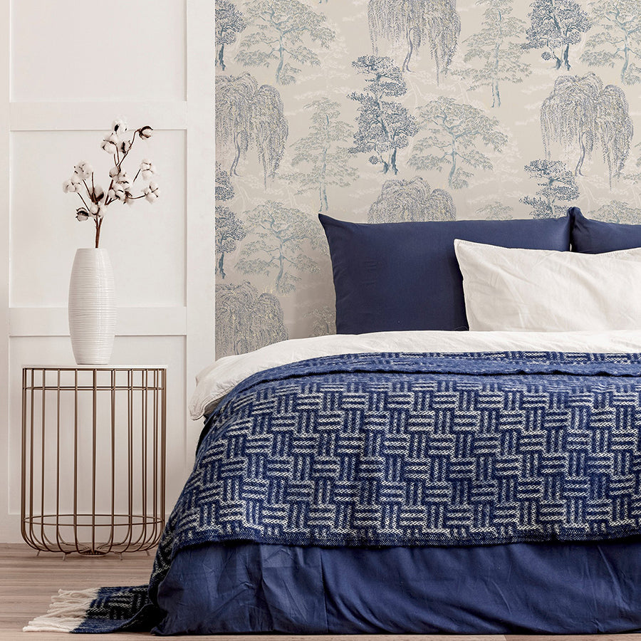 midori-grey-trees-wallpaper-york-wallcoverings-ah909809 - York Wallcoverings Wallpaper