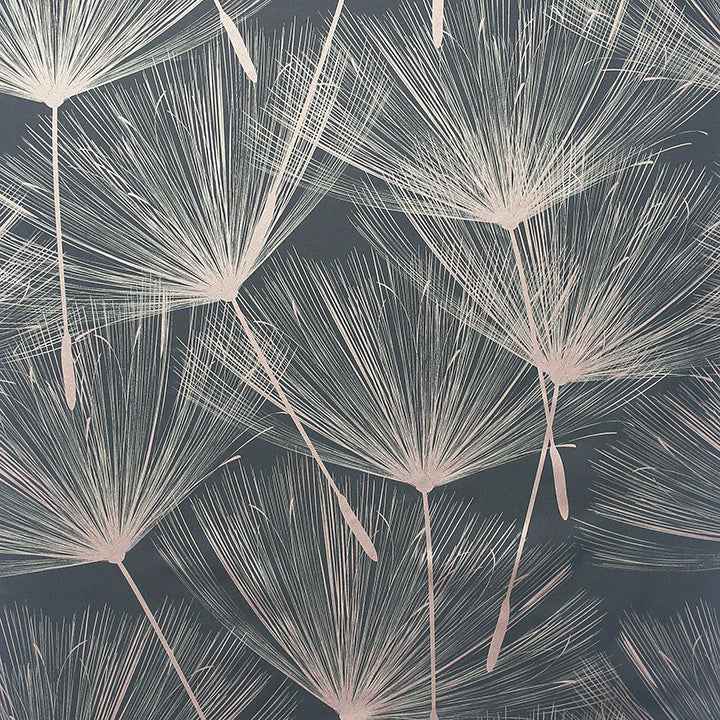 Kazue Metallic Dandelion Wallpaper - York Wallcoverings - AH920807 - York Wallcoverings Wallpaper