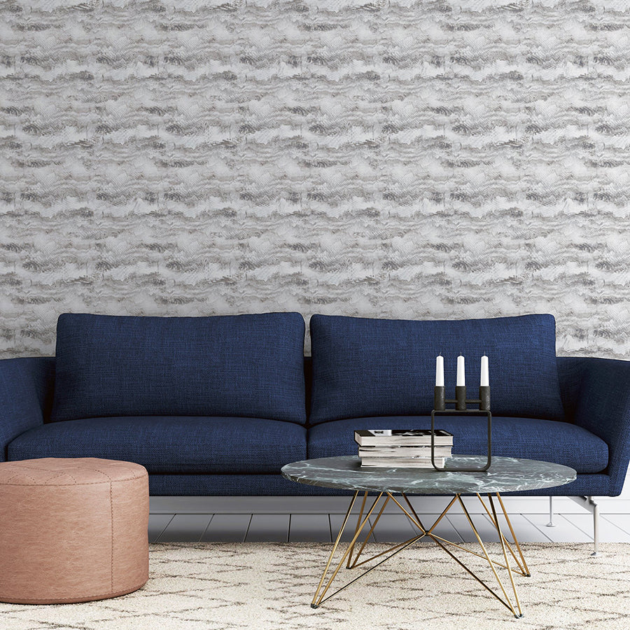 irene-grey-painted-canvas-wallpaper-york-wallcoverings-ah921605 - York Wallcoverings Wallpaper