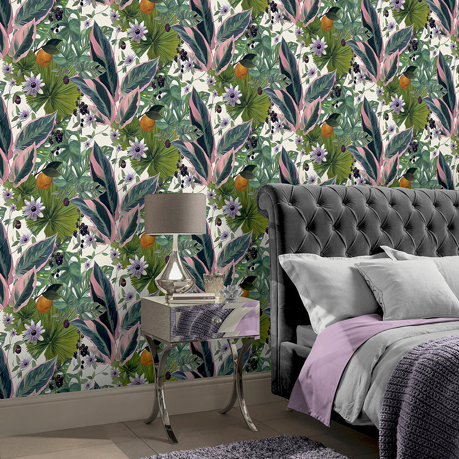 etta-white-tropical-wallpaper-york-wallcoverings-ah921704 - York Wallcoverings Wallpaper