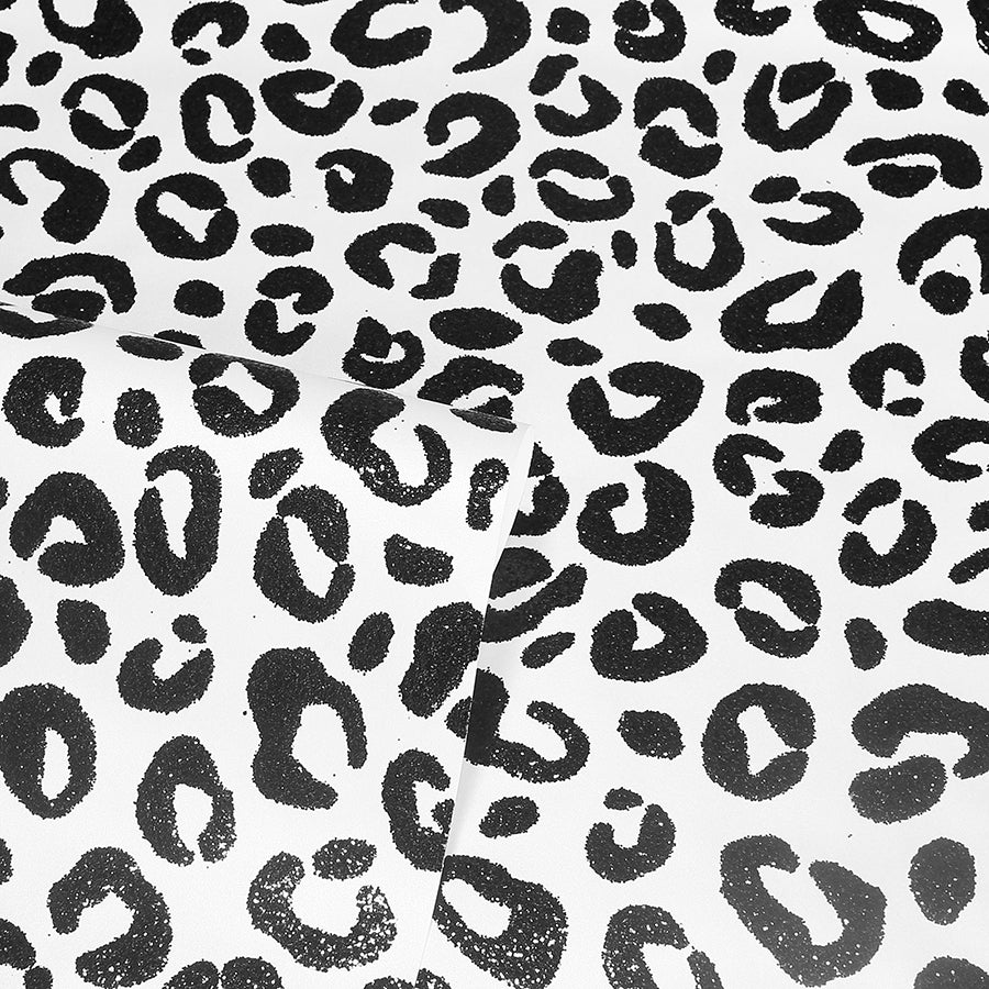 dinah-black-leopard-print-wallpaper-york-wallcoverings-ah921801 - York Wallcoverings Wallpaper