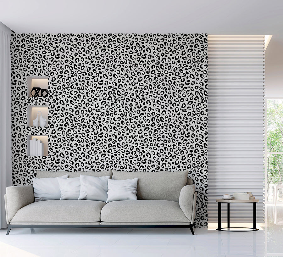 dinah-black-leopard-print-wallpaper-york-wallcoverings-ah921801 - York Wallcoverings Wallpaper