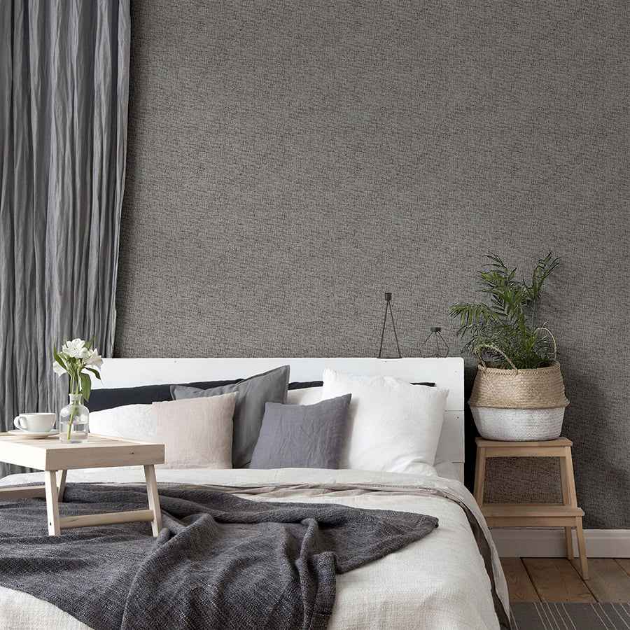 Leland Charcoal Woven Wallpaper - York Wallcoverings - AH925600 - York Wallcoverings Wallpaper