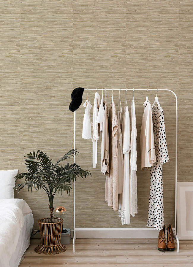 exhale-light-brown-woven-faux-grasscloth-wallpaper-york-wallcoverings-4147-27259 - York Wallcoverings Papel pintado