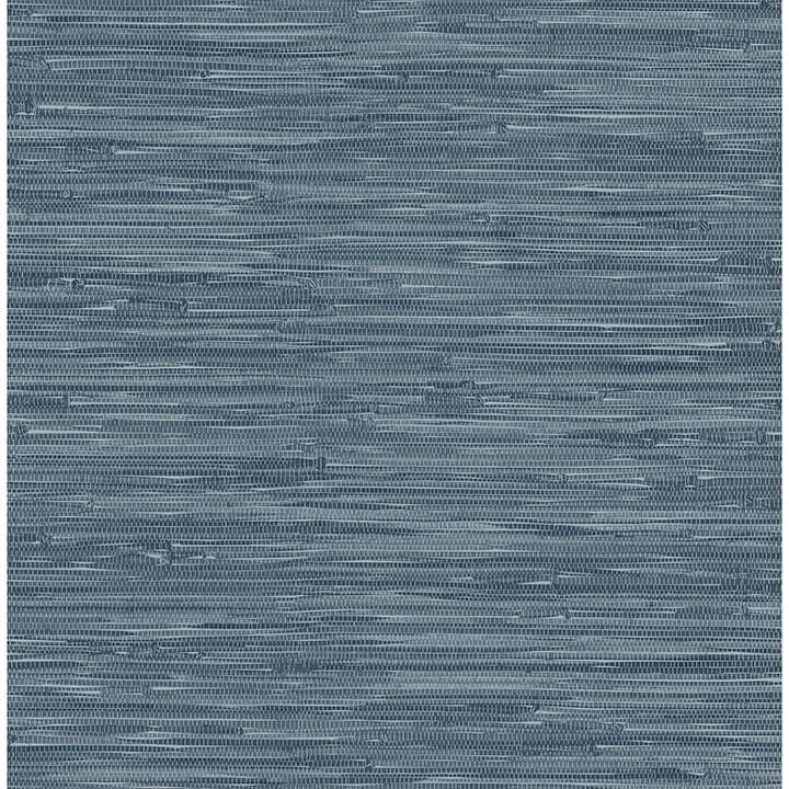 exhale-indigo-woven-faux-grasscloth-wallpaper-york-wallcoverings-4147-27260 - York Wallcoverings Wallpaper