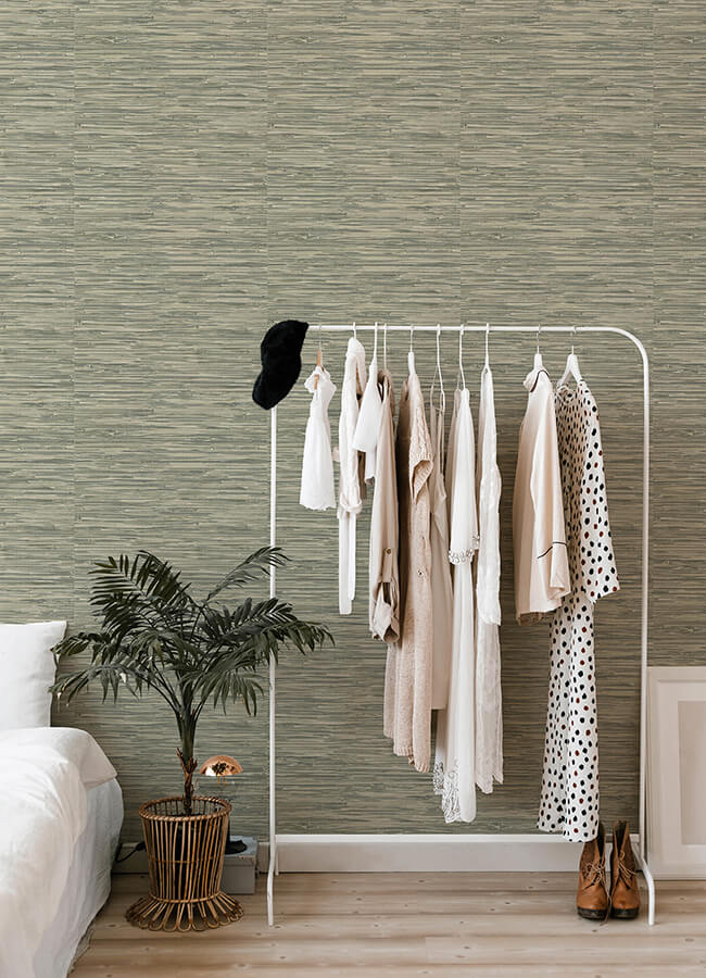 exhale-moss-woven-faux-grasscloth-wallpaper-york-wallcoverings-4147-27261 - York Wallcoverings Papel pintado