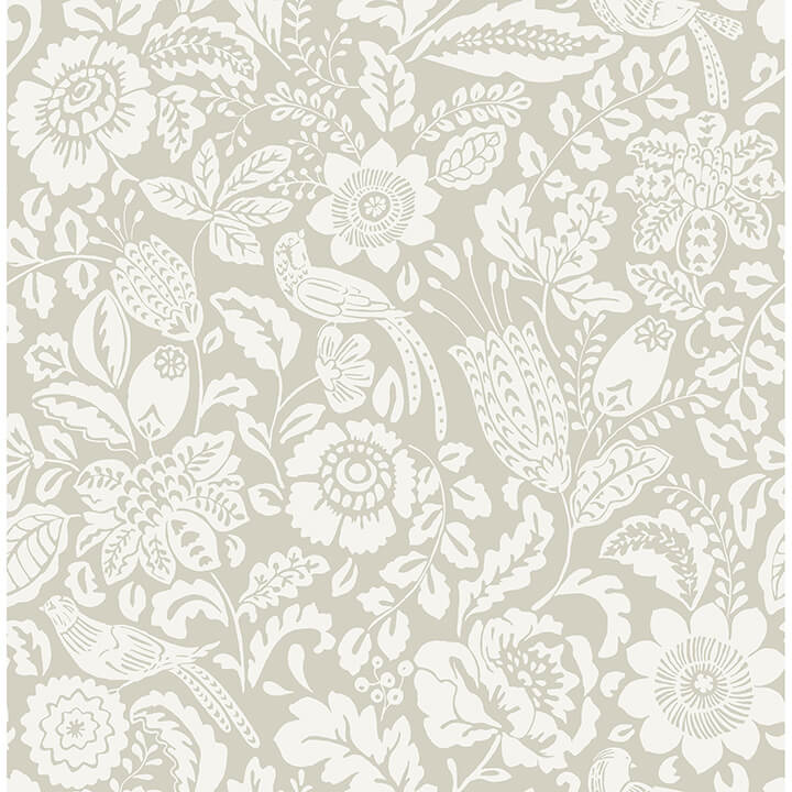 marta-beige-floral-trail-wallpaper-york-wallcoverings-4147-27361 - York Wallcoverings Wallpaper