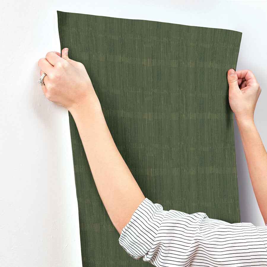 Somerset Evergreen Abstract Stripe Wallpaper - York Wallcoverings - 4147-27366 - York Wallcoverings Wallpaper