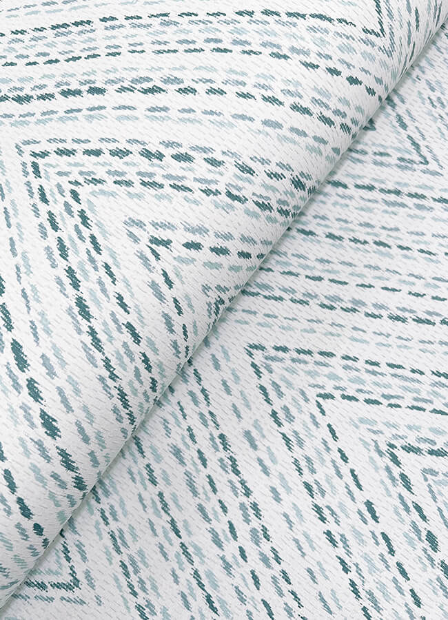lainey-blue-stitched-chevron-wallpaper-york-wallcoverings-4147-27368 - York Wallcoverings Papel pintado