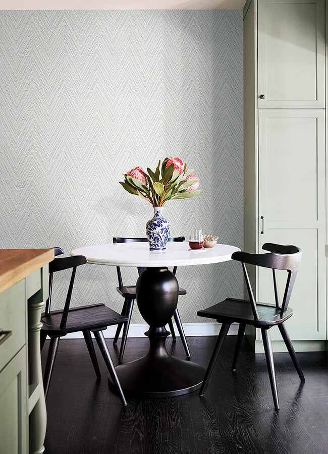 lainey-blue-stitched-chevron-wallpaper-york-wallcoverings-4147-27368 - York Wallcoverings Wallpaper
