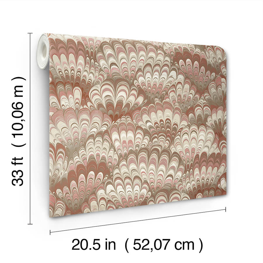 octavia-ruby-marbled-ink-wallpaper-york-wallcoverings-4147-27376 - York Wallcoverings Wallpaper