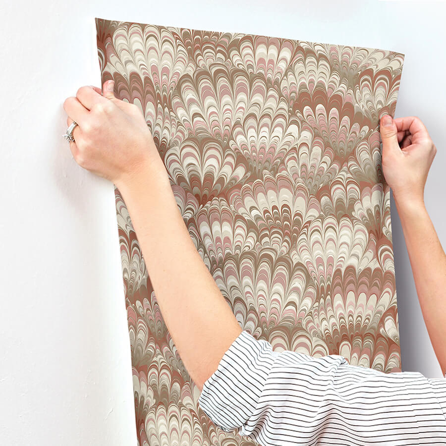 octavia-ruby-marbled-ink-wallpaper-york-wallcoverings-4147-27376 - York Wallcoverings Wallpaper