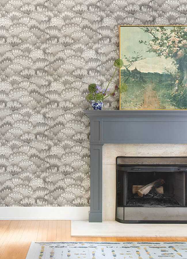 octavia-neutral-marbled-ink-wallpaper-york-wallcoverings-4147-27378 - York Wallcoverings Wallpaper
