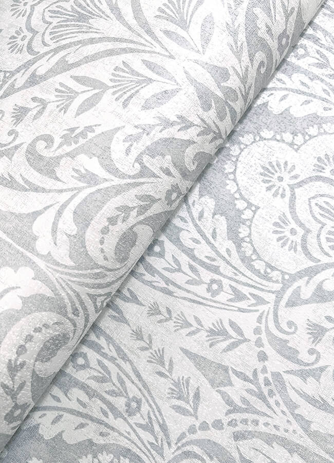 berkshire-grey-damask-wallpaper-york-wallcoverings-4147-27381 - York Wallcoverings Papel pintado