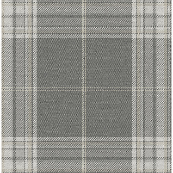 westley-grey-plaid-wallpaper-york-wallcoverings-4147-27384 - York Wallcoverings Wallpaper