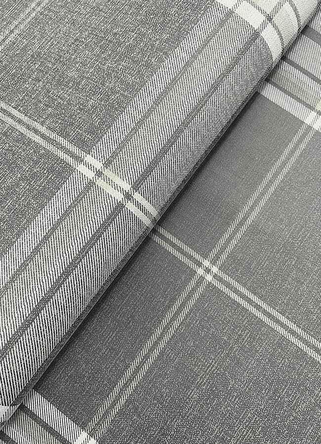 Westley Grey Plaid Wallpaper - York Wallcoverings - 4147-27384 - York Wallcoverings Wallpaper