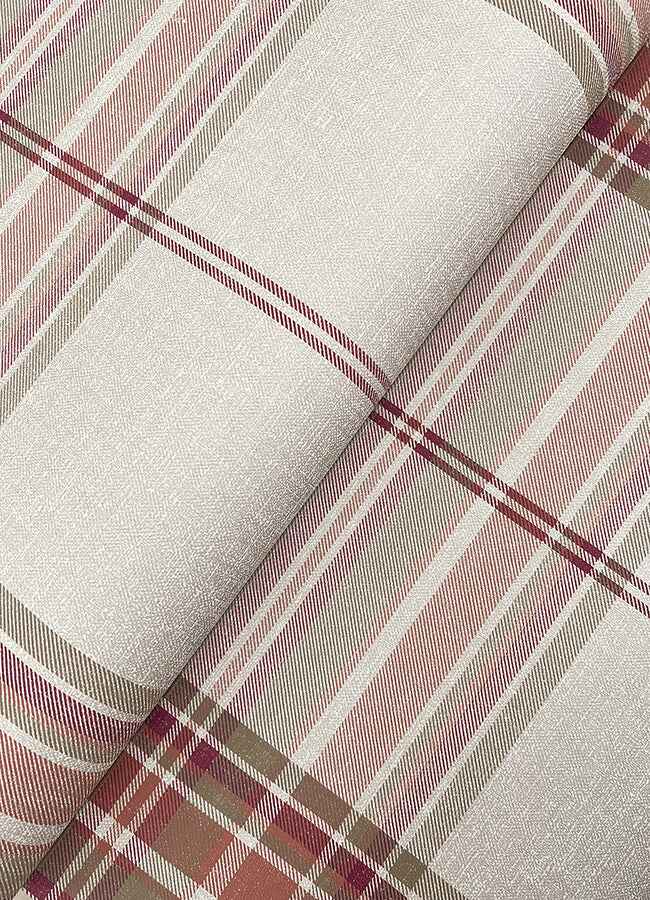 Westley Magenta Plaid Wallpaper - York Wallcoverings - 4147-27385 - York Wallcoverings Wallpaper