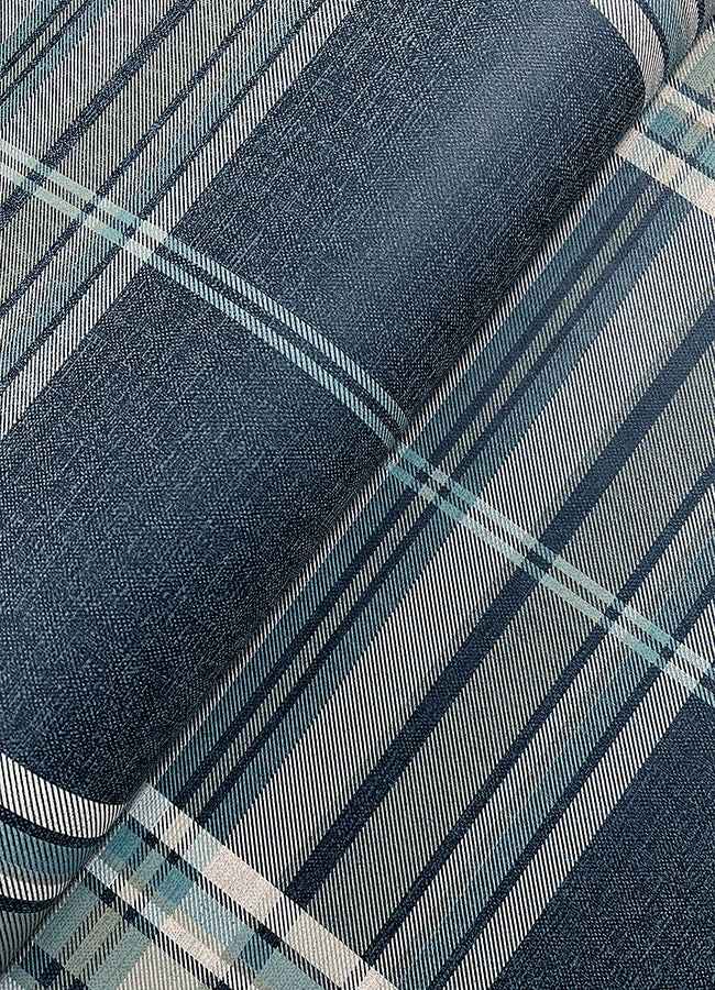 Westley Navy Plaid Wallpaper - York Wallcoverings - 4147-27386 - York Wallcoverings Wallpaper