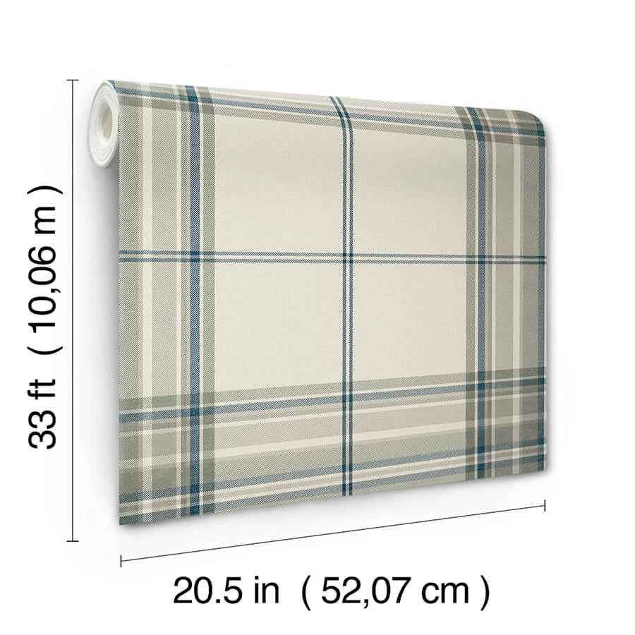 Westley Moss Plaid Wallpaper - York Wallcoverings - 4147-27387 - York Wallcoverings Wallpaper