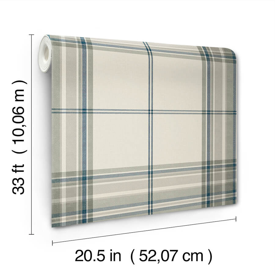 westley-moss-plaid-wallpaper-york-wallcoverings-4147-27387 - York Wallcoverings Wallpaper