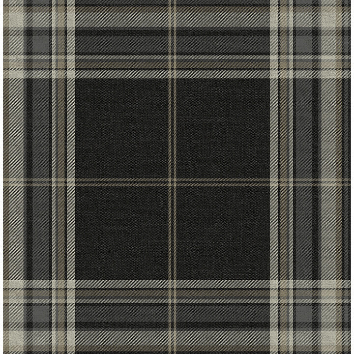 westley-black-plaid-wallpaper-york-wallcoverings-4147-27388 - York Wallcoverings Wallpaper