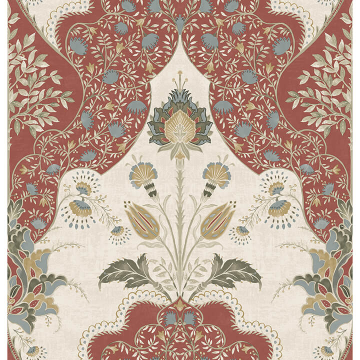 auden-ruby-floral-grandeur-wallpaper-york-wallcoverings-4147-27390 - York Wallcoverings Wallpaper