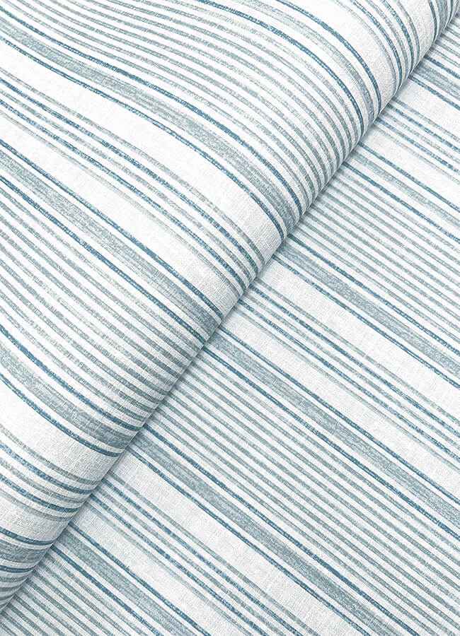 Ayanna Blue Striped Wallpaper - York Wallcoverings - 4147-27393 - York Wallcoverings Wallpaper