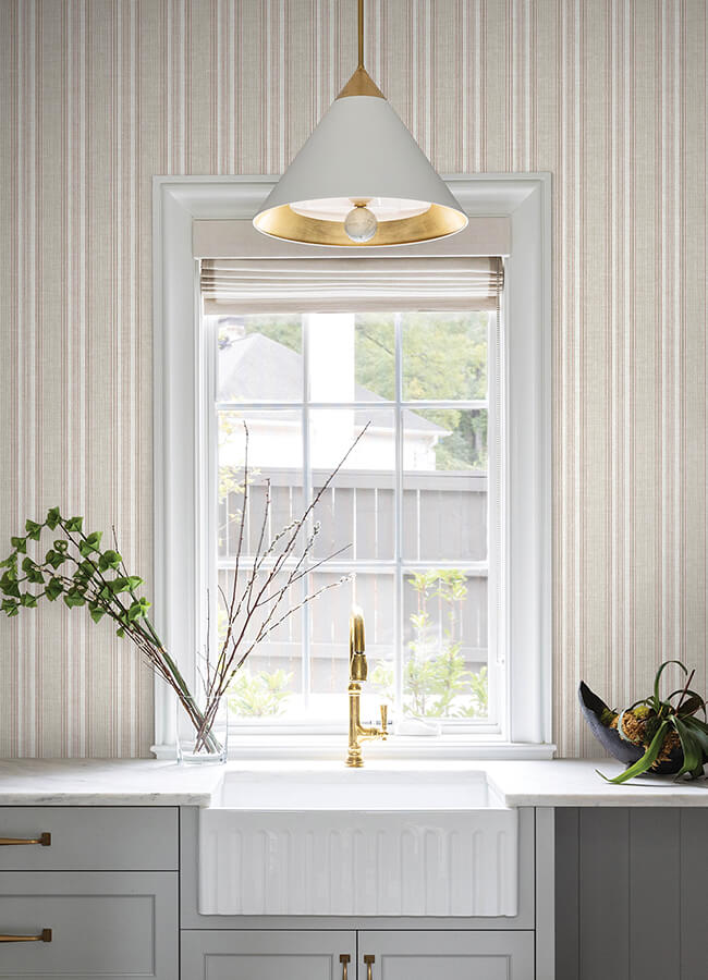 ayanna-rust-striped-wallpaper-york-wallcoverings-4147-27396 - York Wallcoverings Papel pintado