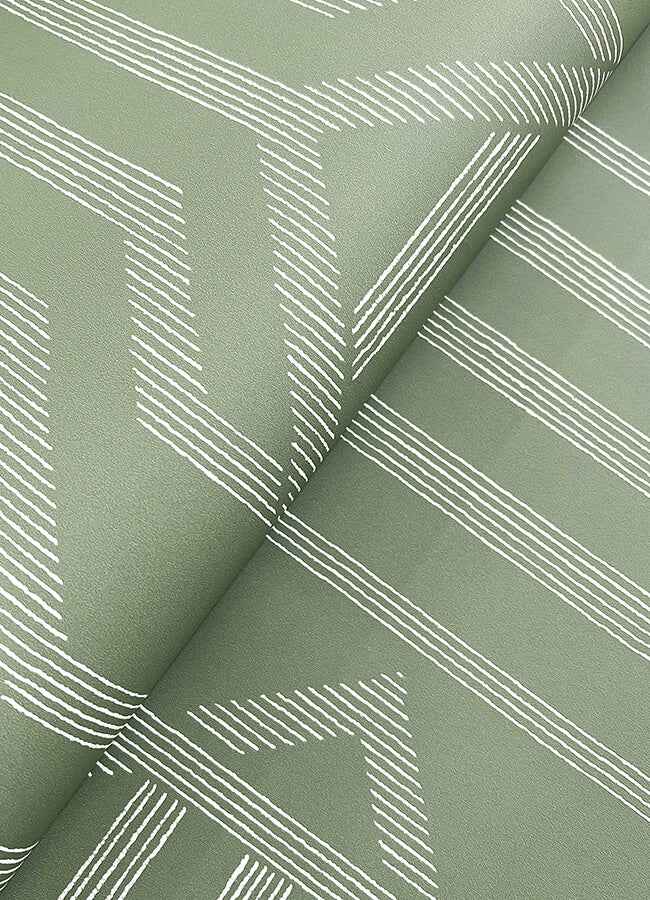 Essex Green Geometric Wallpaper - York Wallcoverings - 4147-27401 - York Wallcoverings Wallpaper