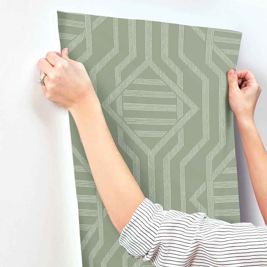 Essex Green Geometric Wallpaper - York Wallcoverings - 4147-27401 - York Wallcoverings Wallpaper