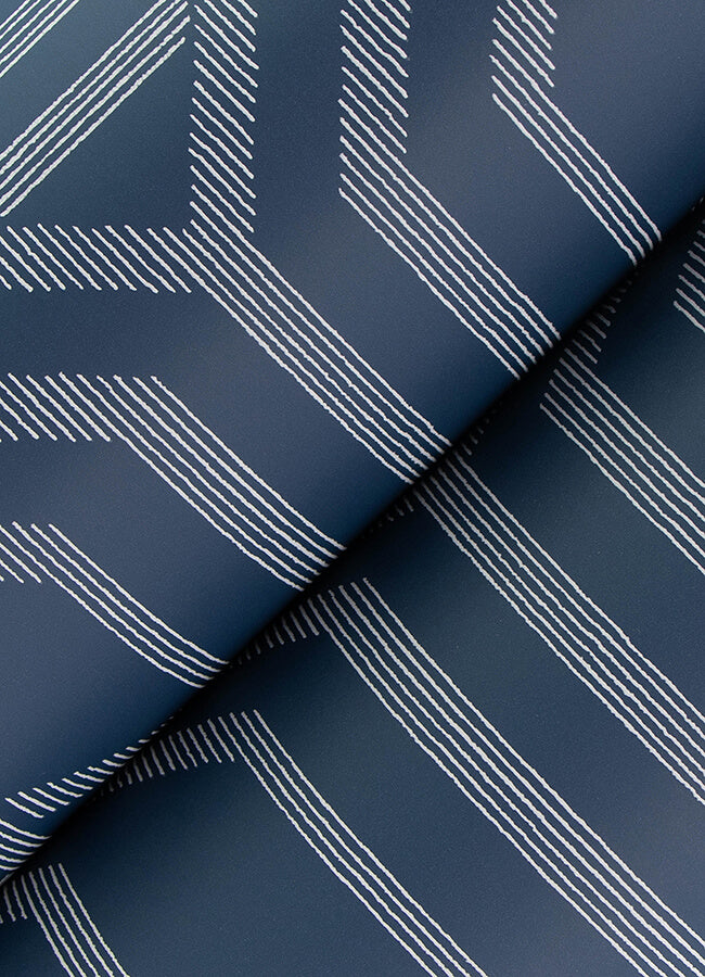 essex-navy-geometric-wallpaper-york-wallcoverings-4147-27402 - York Wallcoverings Wallpaper