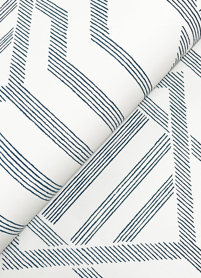 essex-dark-blue-geometric-wallpaper-york-wallcoverings-4147-27403 - York Wallcoverings Wallpaper