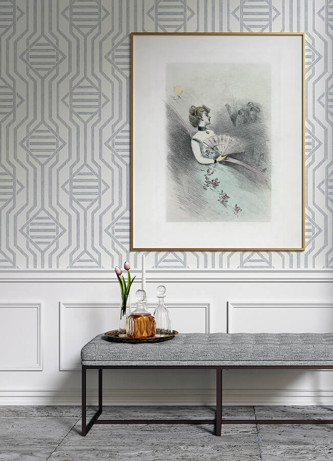 essex-dark-blue-geometric-wallpaper-york-wallcoverings-4147-27403 - York Wallcoverings Wallpaper